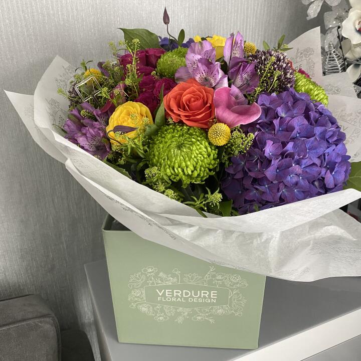 Verdure Floral Design Ltd 5 star review on 25th July 2021