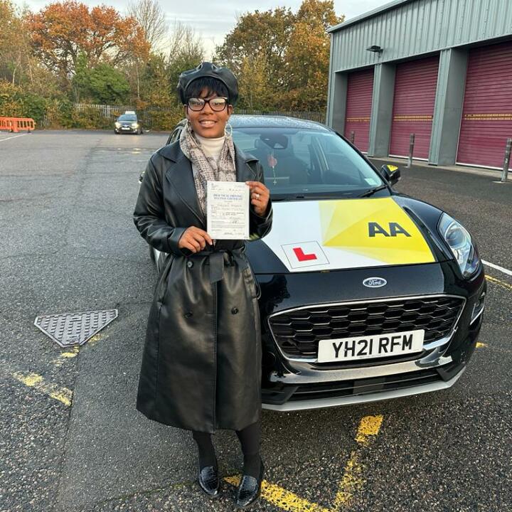 The AA Driving School 5 star review on 15th April 2024