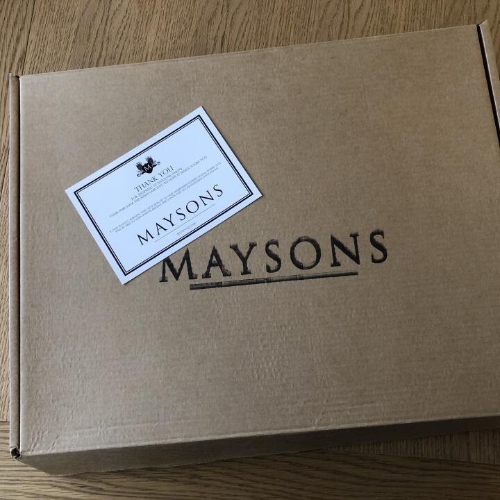MAYSONS 5 star review on 18th January 2021