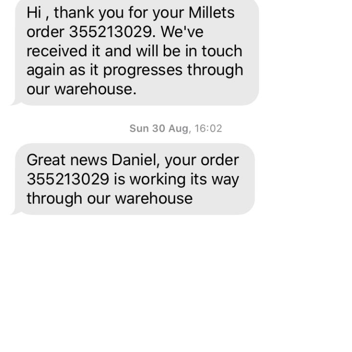 Millets 1 star review on 18th November 2020