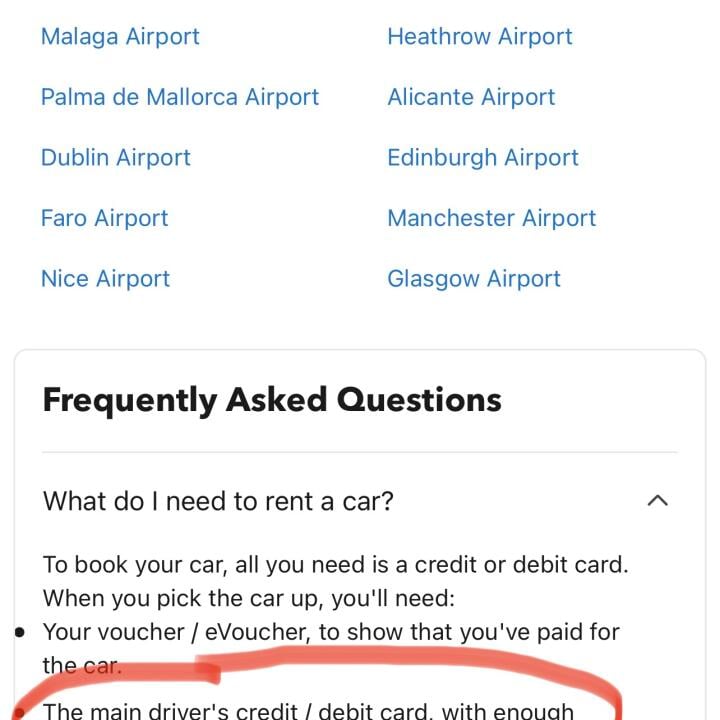 Rentalcars.com 1 star review on 22nd February 2023