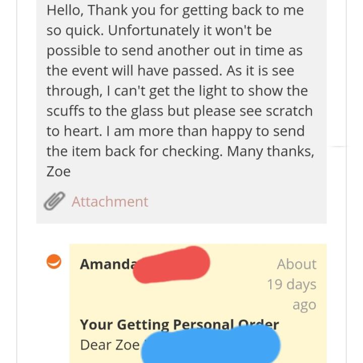 Getting Personal 1 star review on 25th June 2020