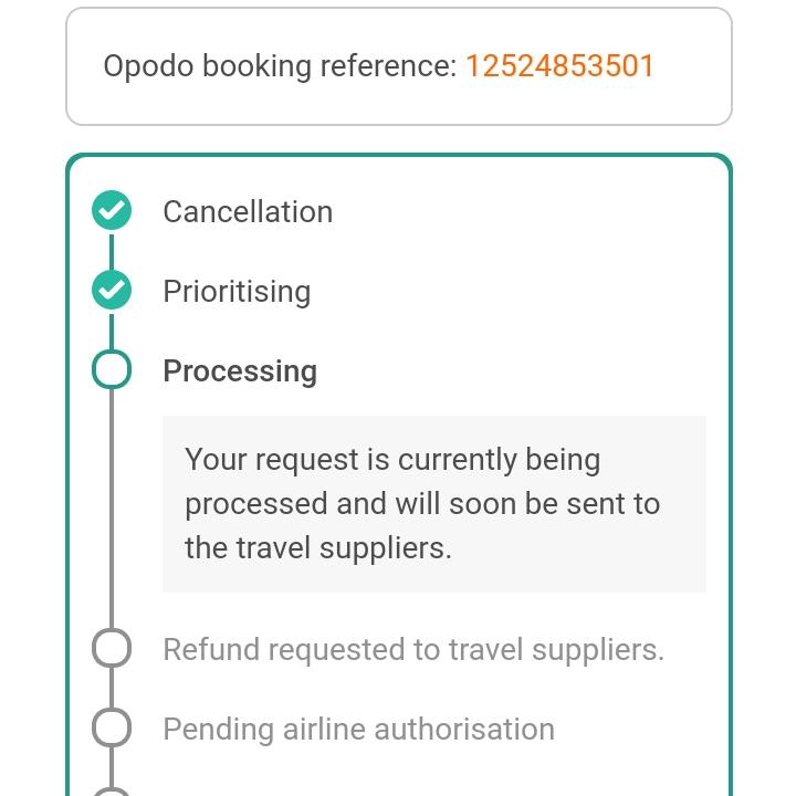Opodo 1 star review on 15th December 2023