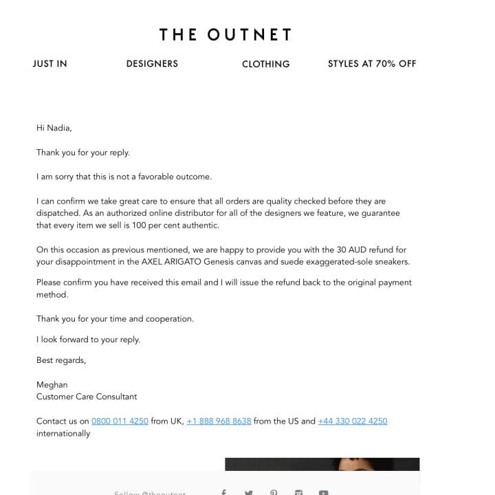 THE OUTNET.COM 1 star review on 30th June 2023