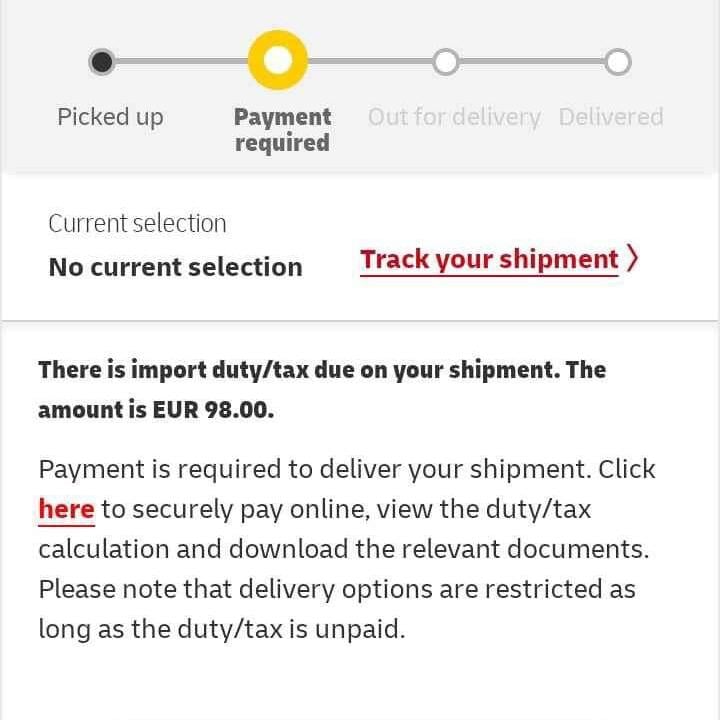DHL 1 star review on 26th January 2024