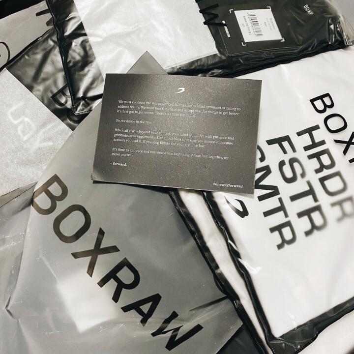BOXRAW 5 star review on 22nd July 2021