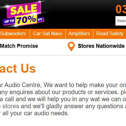 Car Audio Centre 1 star review on 11th August 2022