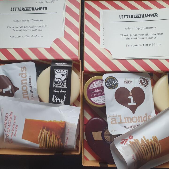 Letter Box Hamper 5 star review on 4th January 2021