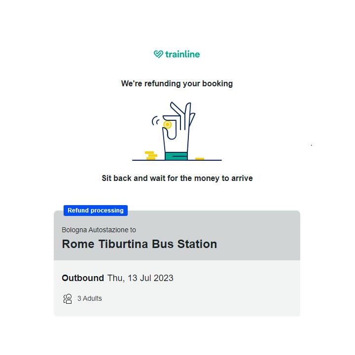 Trainline 1 star review on 17th August 2023
