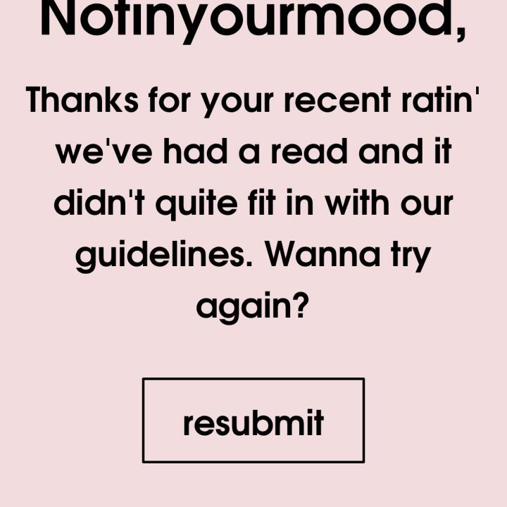 Missguided 1 star review on 11th June 2018
