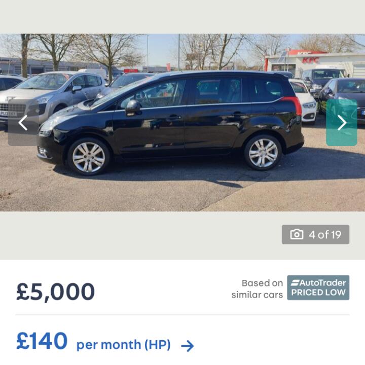 Evolution Funding Ltd T/A My Car Credit 5 star review on 30th April 2019