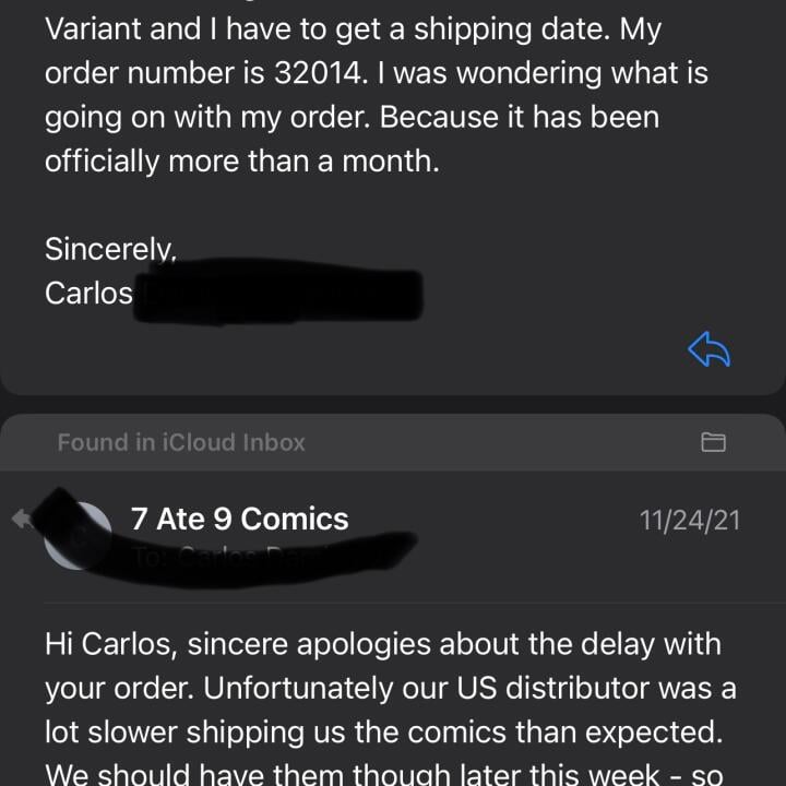 7 Ate 9 Comics 1 star review on 12th December 2021