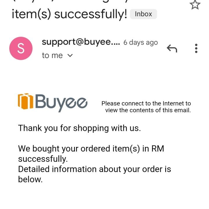 Buyee 1 star review on 15th November 2021