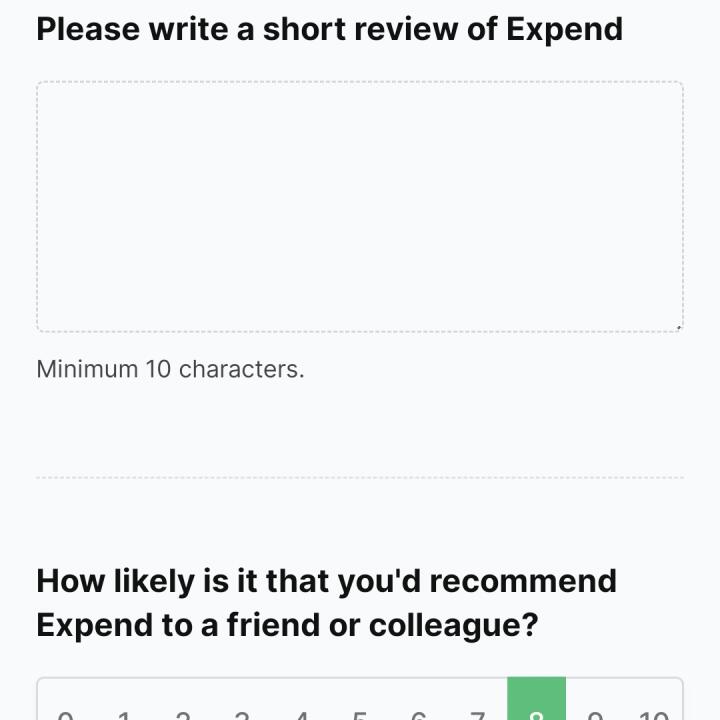Expend 5 star review on 4th January 2024