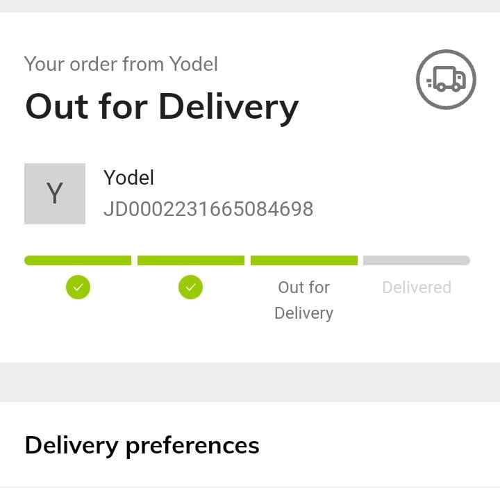 Yodel 1 star review on 4th November 2023