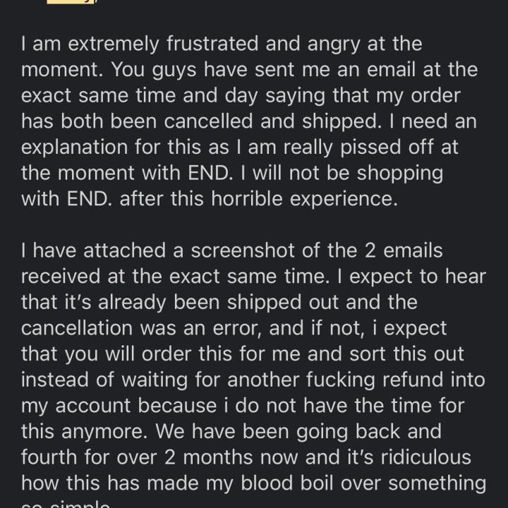 END. 1 star review on 22nd April 2024