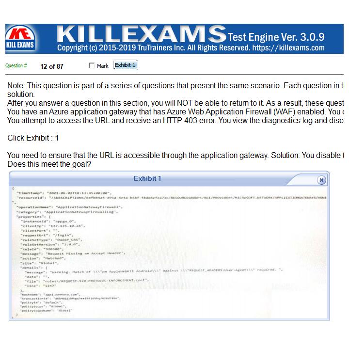 Killexams.com 1 star review on 17th February 2023