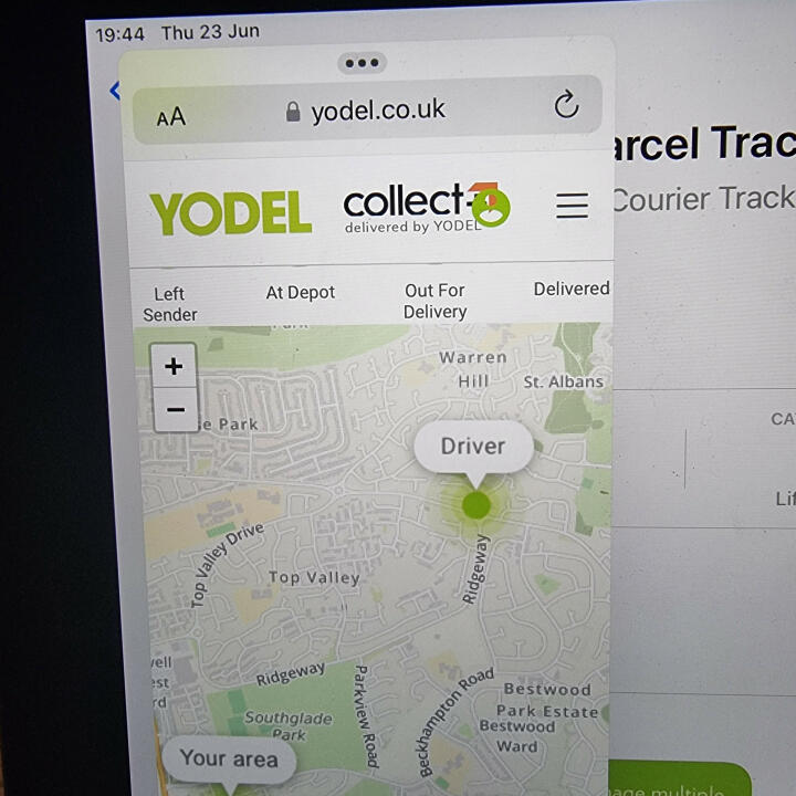 Yodel 1 star review on 23rd June 2022