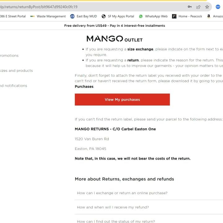 Mango outlet 1 star review on 26th September 2023