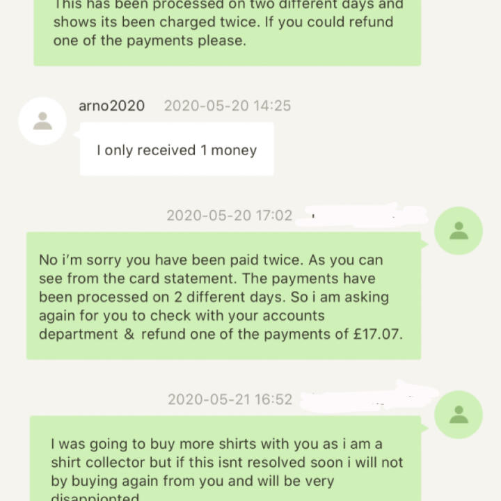 DHgate.com 1 star review on 23rd May 2020
