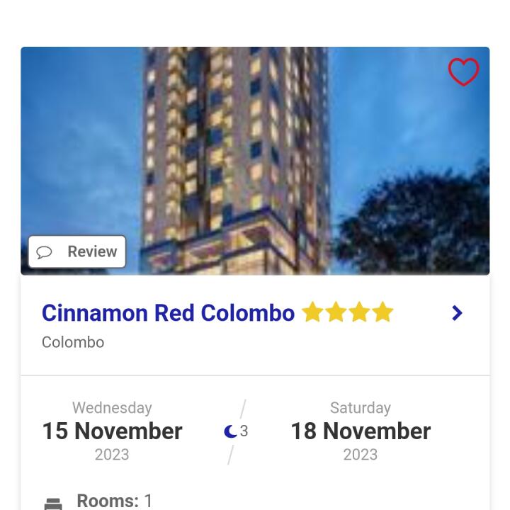 Reservations.com 1 star review on 23rd November 2023