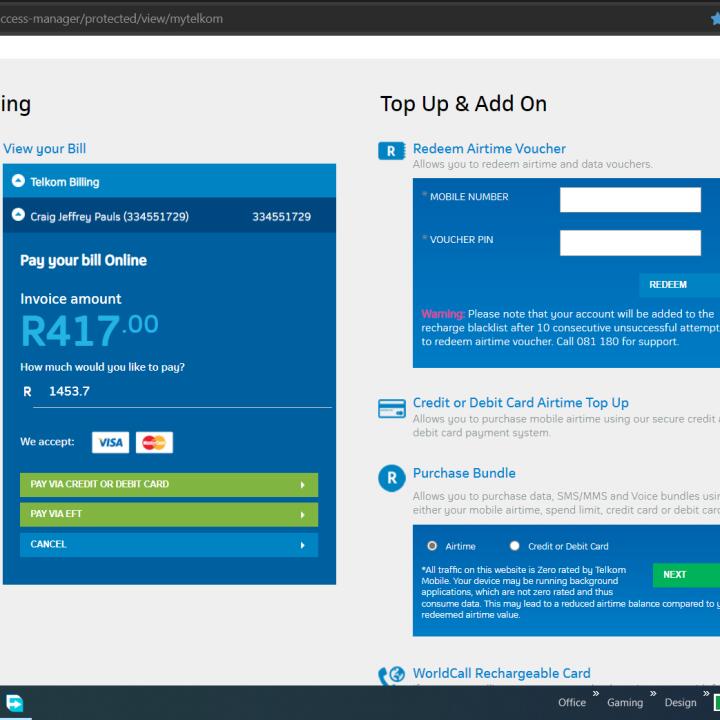 Telkom 1 star review on 5th February 2022