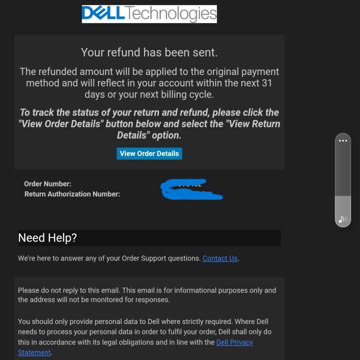 Dell 1 star review on 11th April 2022