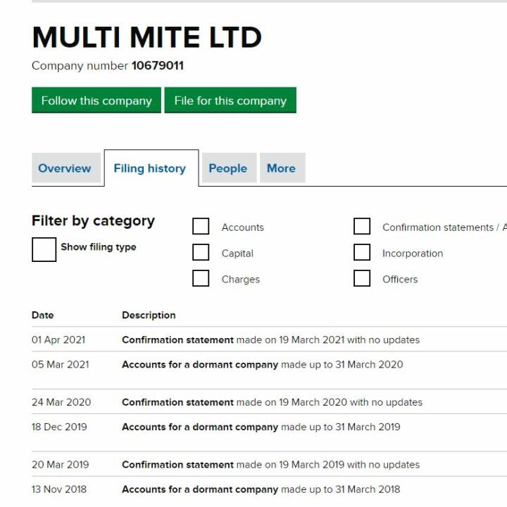 Multi-mite.co.uk 1 star review on 12th May 2021