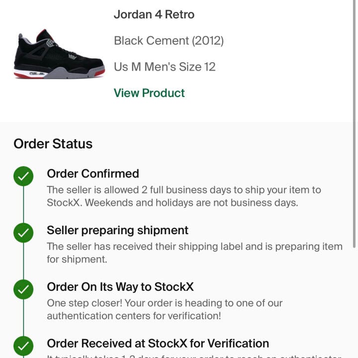 StockX 1 star review on 7th December 2022