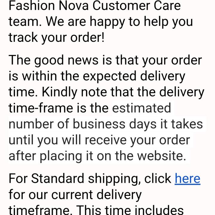 Fashionnova 1 star review on 11th October 2022