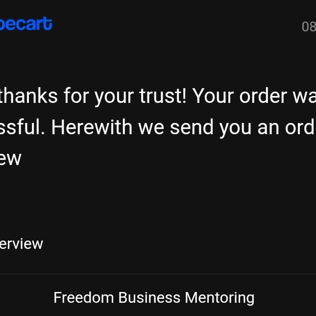 Max Tornow Freedom Business Mentoring 5 star review on 23rd June 2023