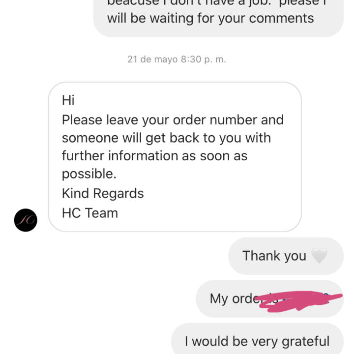 Hidden Cosmetics 1 star review on 20th June 2020