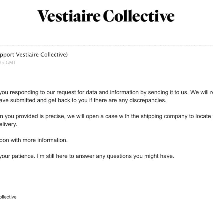 Vestiaire Collective 1 star review on 17th January 2024