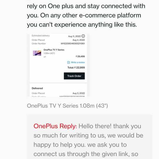 OnePlus 1 star review on 8th December 2022