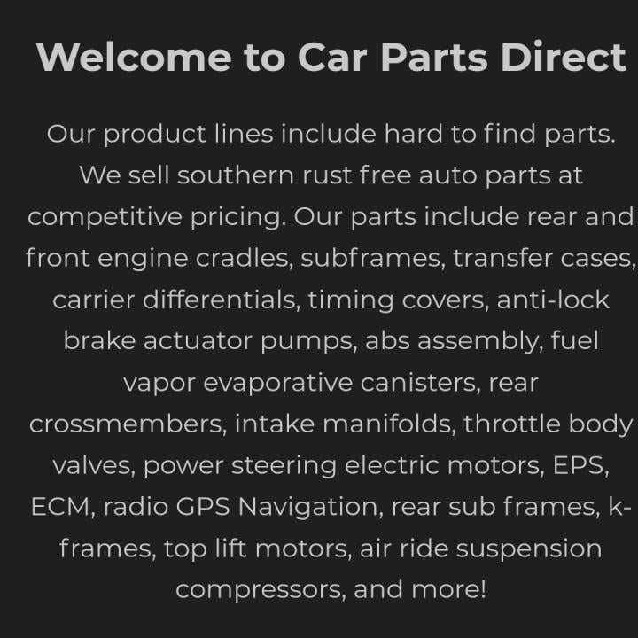 Car Parts Direct 1 star review on 20th April 2024