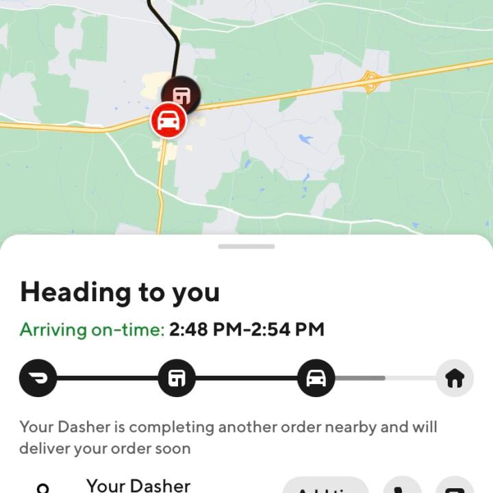 DoorDash 1 star review on 31st March 2024