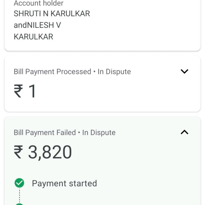Google Payments 1 star review on 24th August 2021