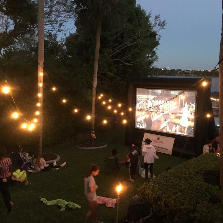 Premiere Outdoor Movies 5 star review on 28th April 2019