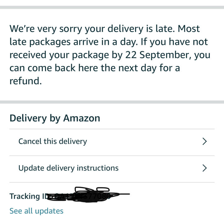 Amazon UK 1 star review on 20th September 2021