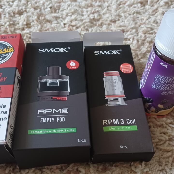 Vapesourcing 5 star review on 29th July 2022