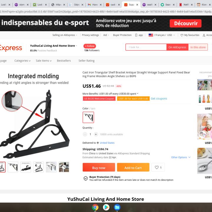 Aliexpress 1 star review on 3rd April 2022