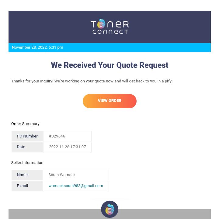 Toner Connect 5 star review on 30th November 2022