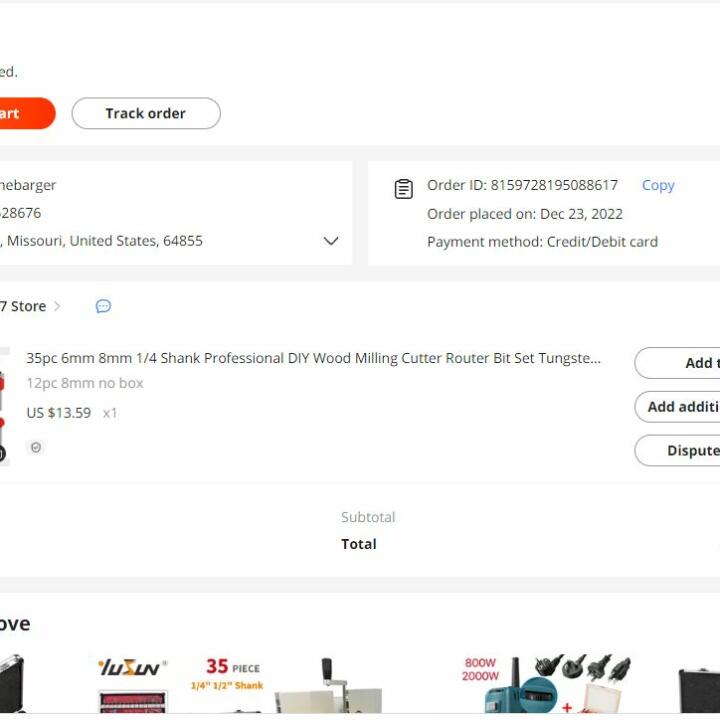 Aliexpress 1 star review on 18th January 2023