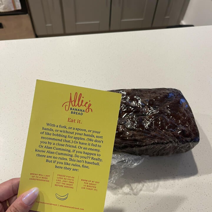 Allie's Banana Bread 5 star review on 22nd April 2023