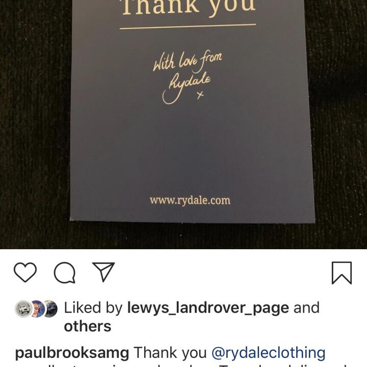 Rydale Clothing 5 star review on 24th June 2020