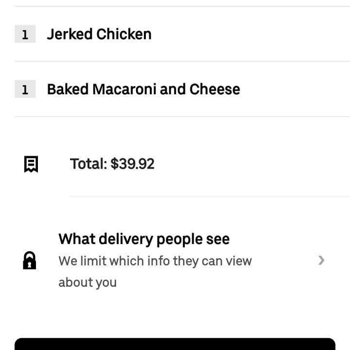 UberEATS 1 star review on 21st April 2024
