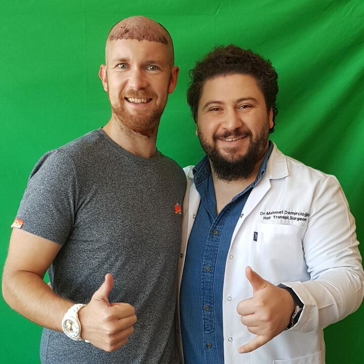 Diamond Hair Clinic & Dr. Mehmet Demircioglu - Hair Transplant Turkey Reviews 2024 5 star review on 19th December 2019