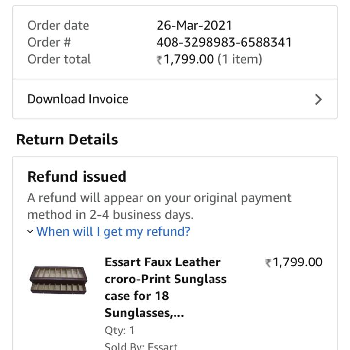 Amazon India 1 star review on 2nd April 2021