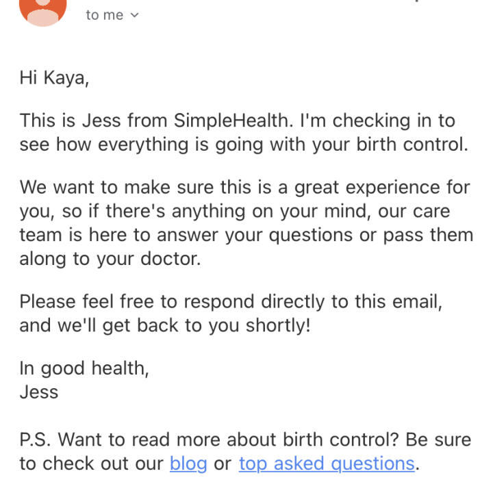 SimpleHealth 5 star review on 24th June 2022