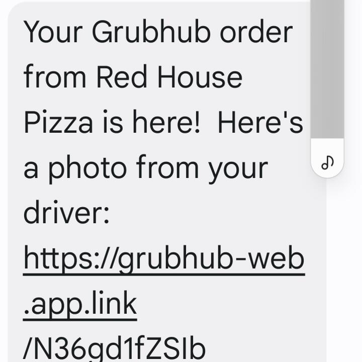 grubHub 1 star review on 22nd April 2024